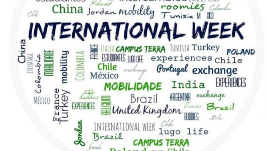 Cartaz da International Week do Campus Terra da USC