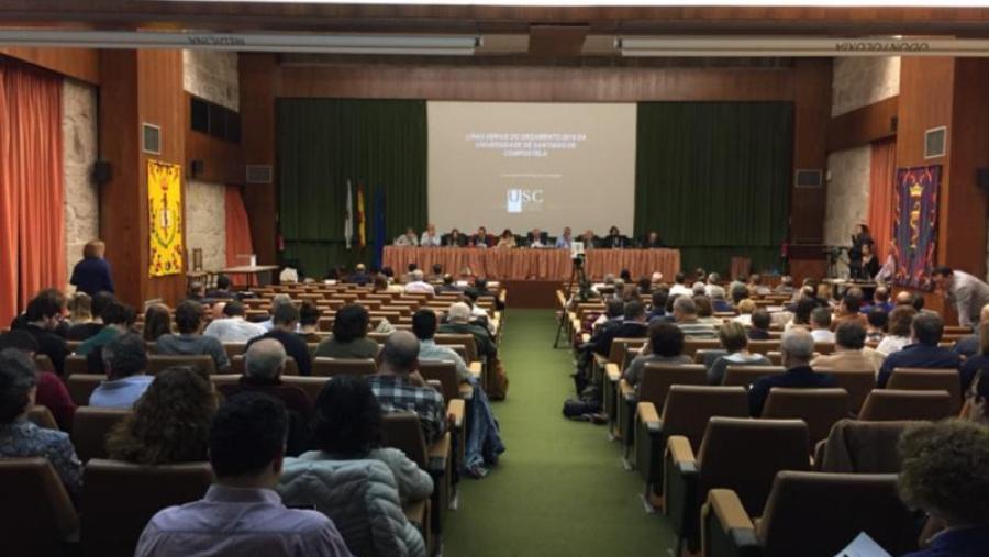 O Claustro aproba as liñas xerais dos orzamentos da USC para 2018