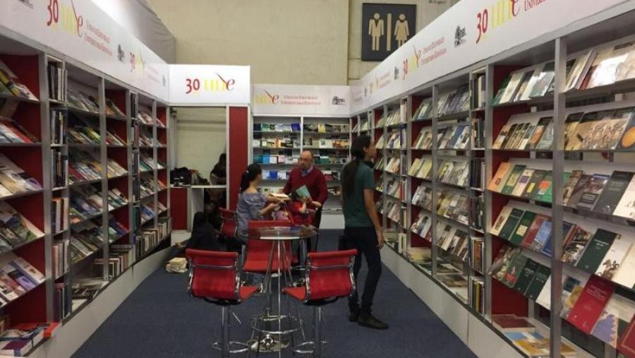 Detalle do stand na Feira Internacional do Libro