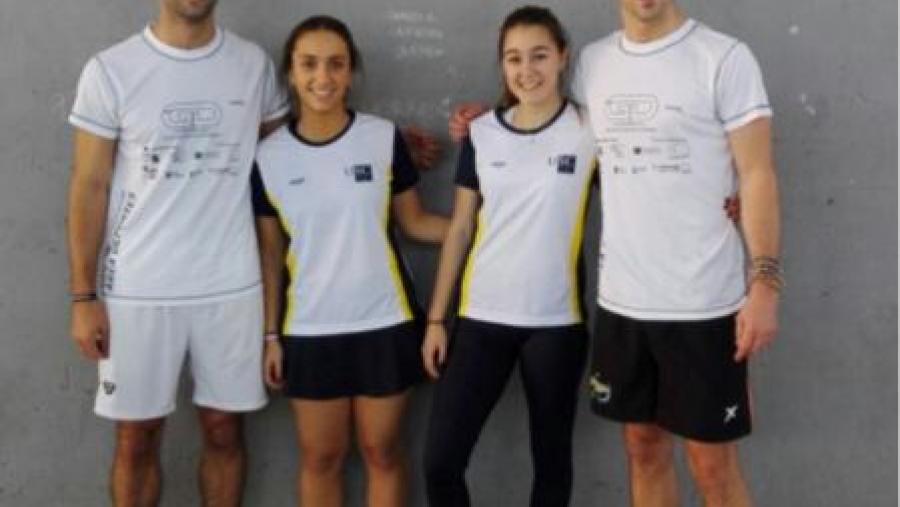 Equipo de pádel que se proclamou como subcampión dos xogos