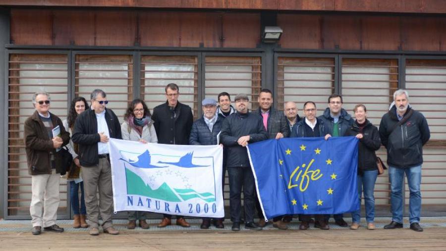 Socios colaboradores do Life Fluvial, no acto de presentación deste proxecto europeo en Portugal