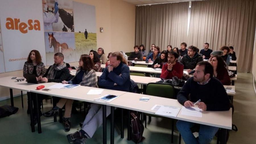Participantes no curso sobre diagnose e manexo de enfermidades en moluscos bivalvos, en Veterinaria