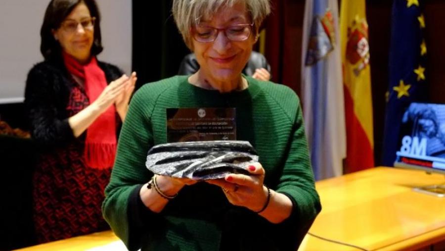 Ana María Porto, directora do ICE, recolleu a mención honorífica. Foto: Servimav