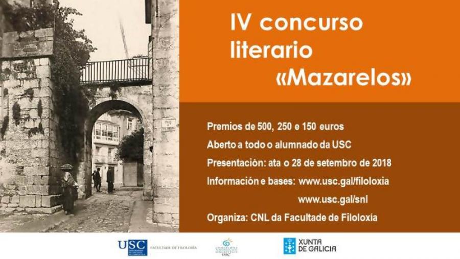 A Facultade de Filoloxía convoca o IV Concurso literario ‘Mazarelos’