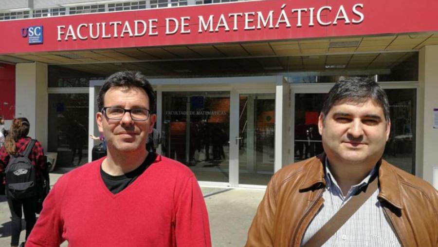De esquerda a dereita, Manuel Oviedo e Manuel Febrero, do grupo MODESTYA da USC