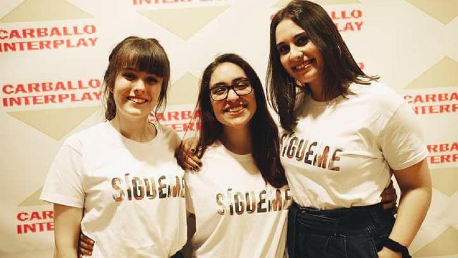 De esquerda á dereita: Nuria Cancela, Alba Pego e Laura Pose