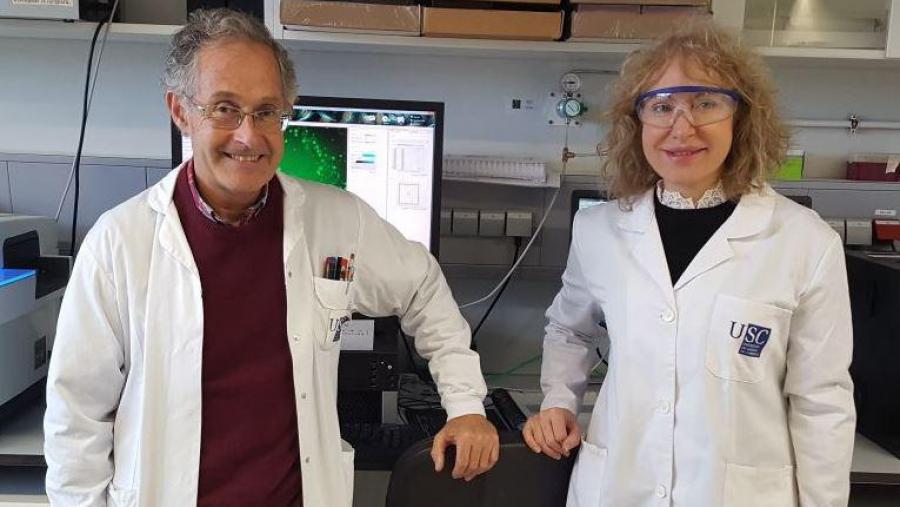 Ángel Carracedo e Mabel Loza, coordinadores dos grupo de medicina xenómica e de Biofarma