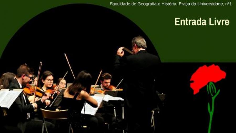 Cartel do concerto que conmemora os 44 anos da Revolución dos Caraveis