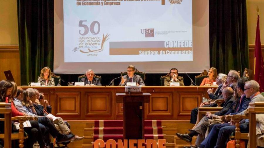 A inauguración celebrouse no Salón Nobre do Colexio de Fonseca. Foto: Pedro Casal