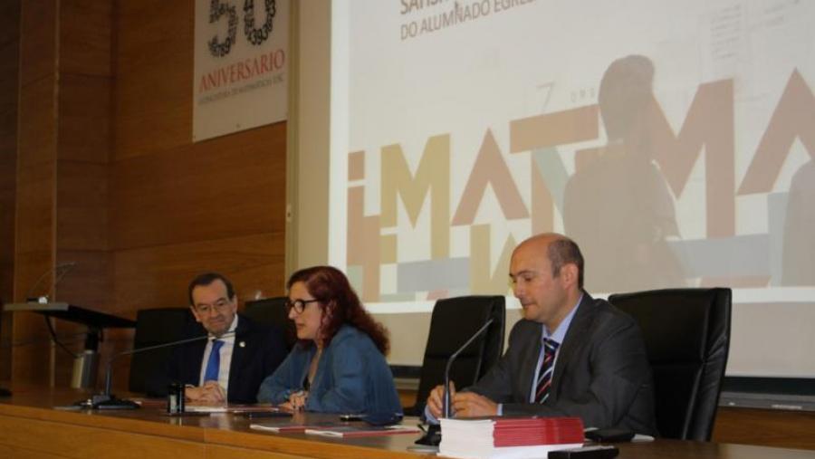 De esquerda á dereita: Alberto Díez de Castro, M. Elena Vázquez Cendón e Alberto Cabada Fernández. Foto: Paula Martínez Graña