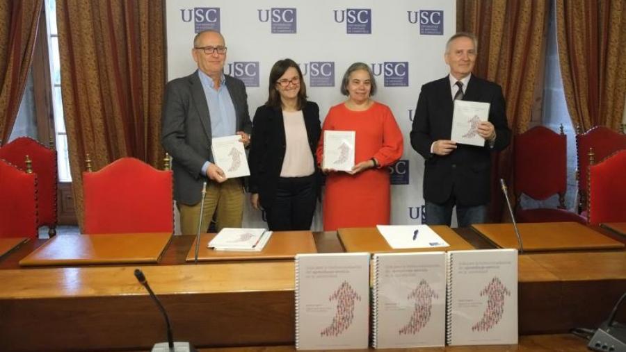 De esquerda a dereita, Juan Blanco, Mar Lorenzo, Celia Besteiro e Miguel Santos. Foto: Servimav