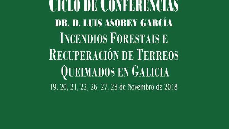 Cartaz do ciclo de conferencias Dr. Luis Asorey García de 2018