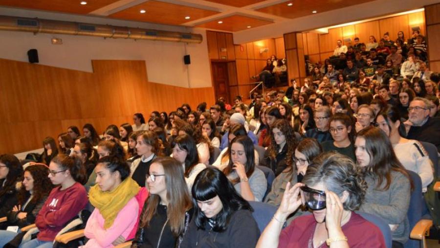 Público asistente á xornada sobre condución e consumo de drogas