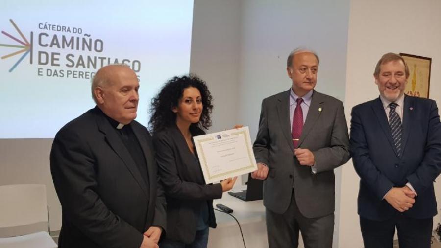 De esquerda a dereita, Segundo Pérez, Antonella Palumbo, Domingo González Lopo e Rafael Sánchez. Foto: Xunta de Galicia