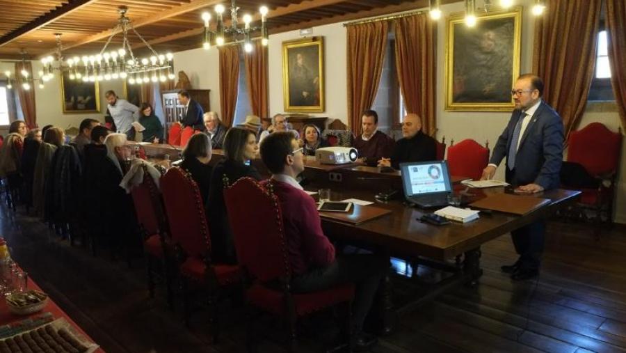 O reitor Antonio López abriu a xornada celebrada en San Xerome. Foto: Servimav-USC