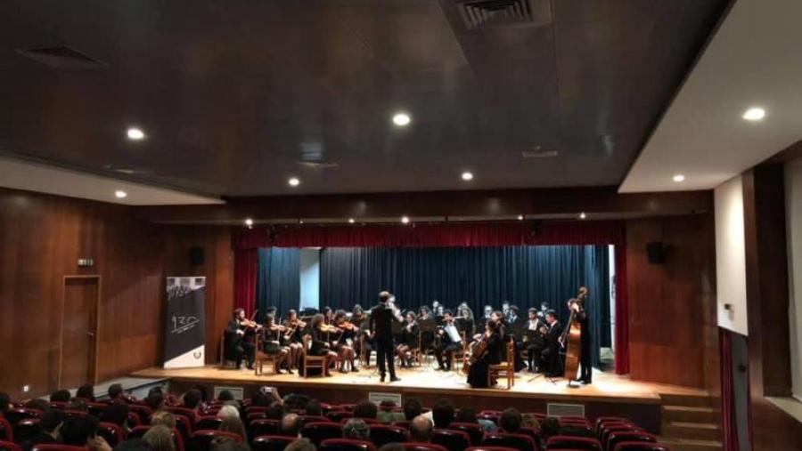 A Orquestra da USC no Conservatorio de Música de Coimbra. Foto: Facebook Orquestra USC