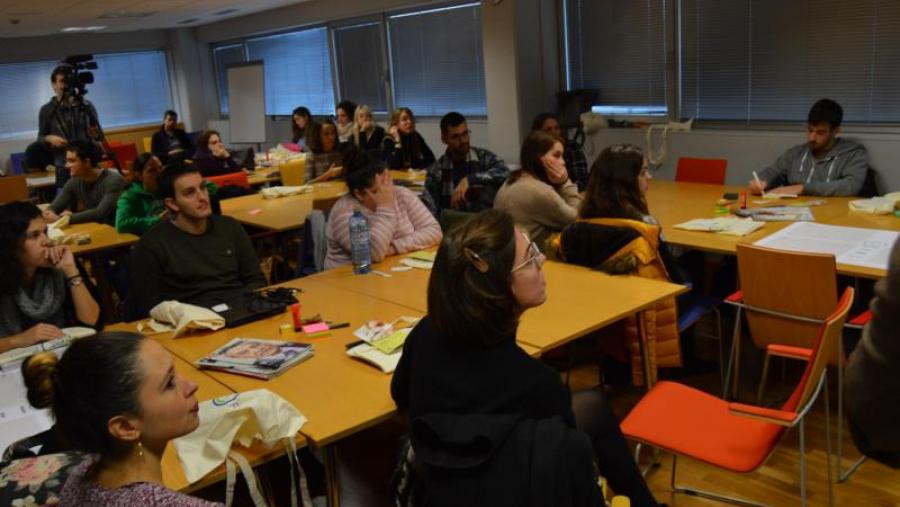 Participantes no evento de emprendemento e innovación organizado por EIT Food no campus de Lugo