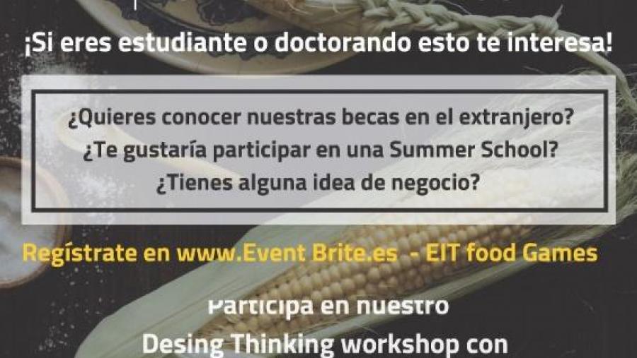 De esquerda a dereita, Perejón, Felipe de Olveira, García e Otero, no EIF Food Games celebrado no campus de Lugo