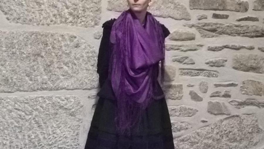 A investigadora Cristina Seoane na Facultade de Xeografía e Historia