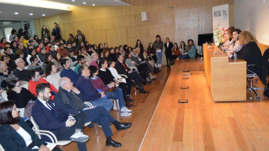 Méndez, Valcárcel e López, na apertura da xornada 'Xustiza social e emprego', na Casa do Saber