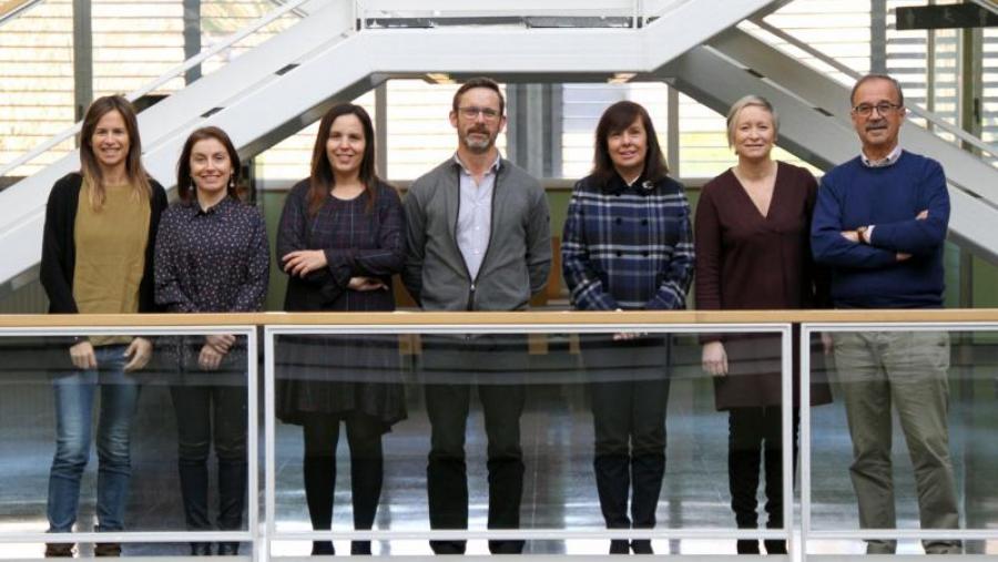 Membros do grupo de Biotecnoloxía Ambiental implicados na organización do simposio. Foto: Iria Lema