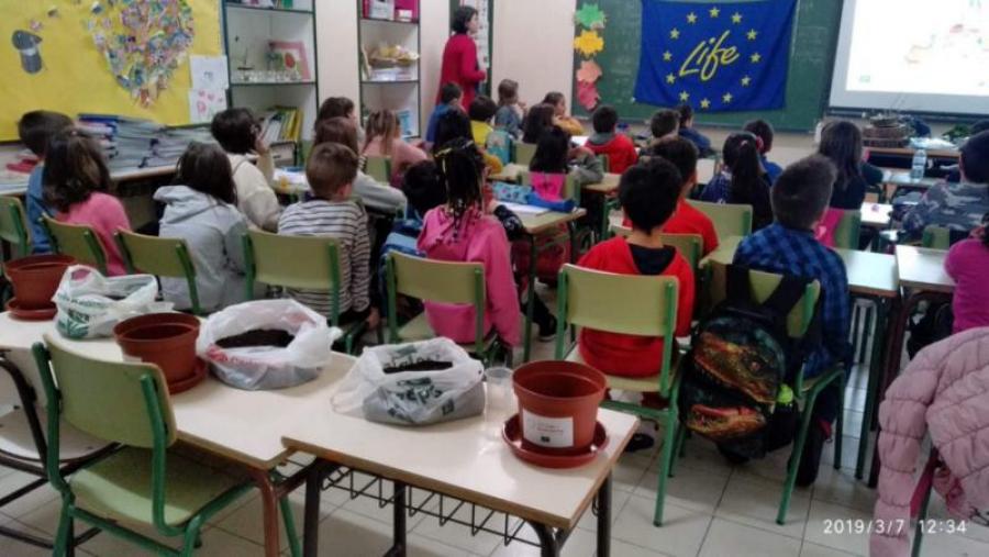 Accións de sensibilización desenvolvidas en centros educativos de Lugo ao abeiro do LIFE Lugo+Biodinámico