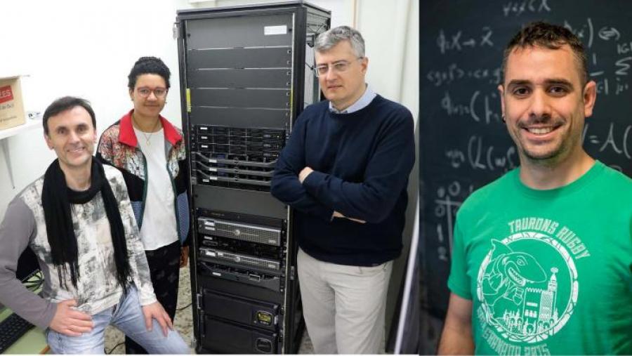 De esquerda a dereita, Jorge Mira, Mariamo Mussa, Alberto Pérez e Luís F. Seoane