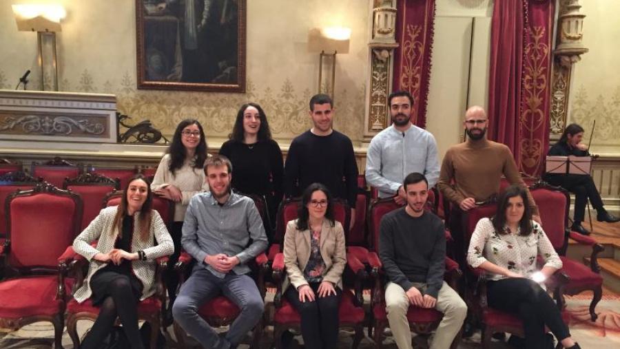 Foto de grupo do alumnado premiado nesta edición.