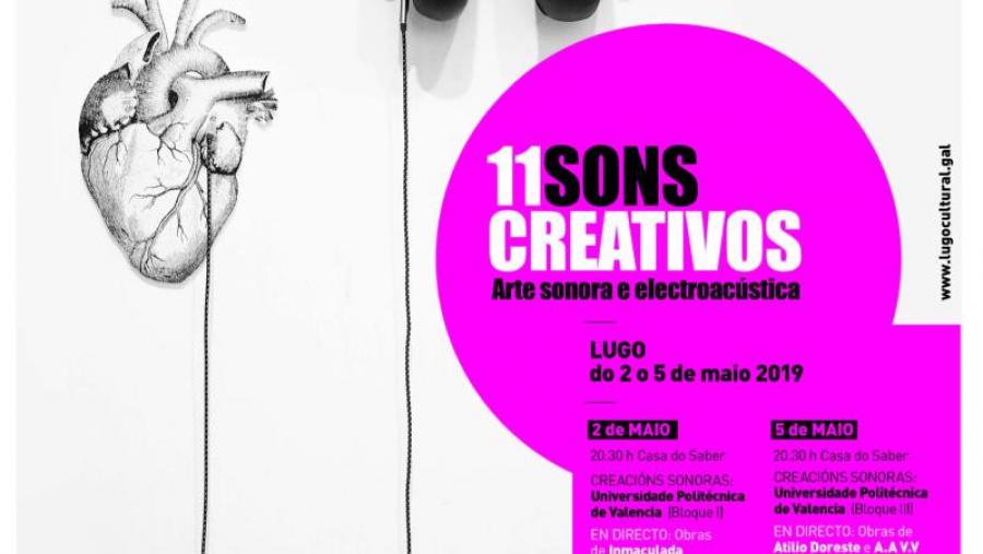 Cartaz co programa dos 11 Sons Creativos