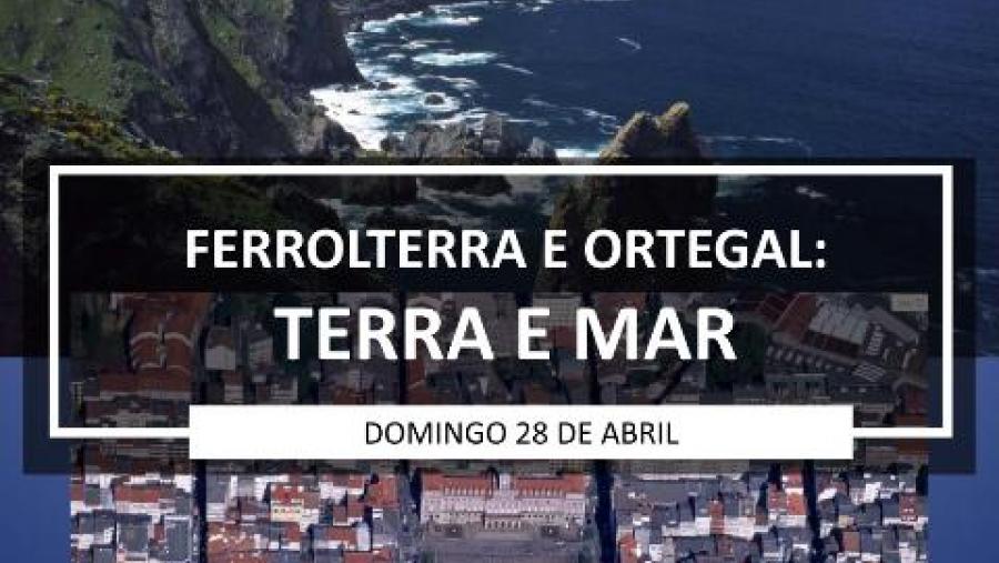 Cartaz da rota 'Terra e Mar' por Ferrolterra e Ortegal