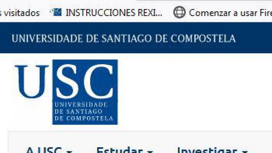 Captura do web da USC