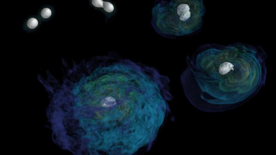 LIGO e Virgo detectan novas colisións de estrelas de neutróns