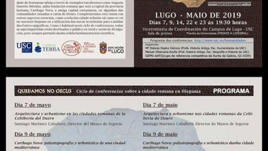 Cartaz e programación do ciclo 'Quedamos no oecus'