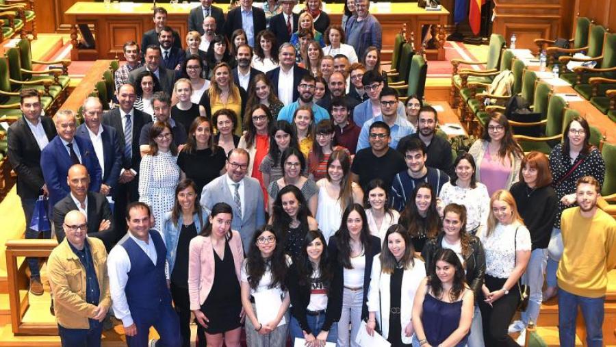 A sesión celebrouse no Salón Nobre do Colexio de Fonseca. Foto: Santi Alvite