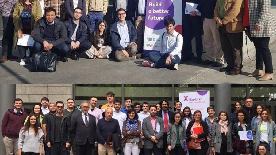 Participantes e gañadores da edición de 2019 dos centros USC Explorer de Santiago e Lugo