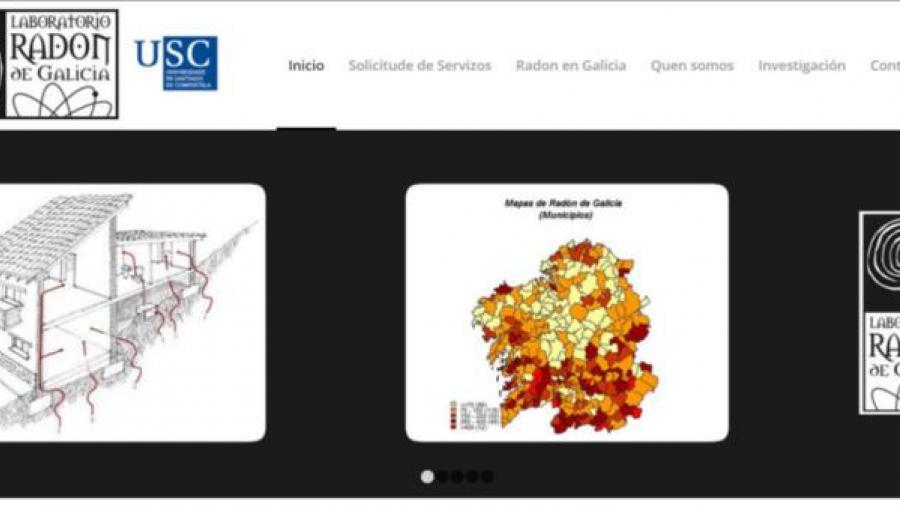 Vista parcial da web do Laboratorio