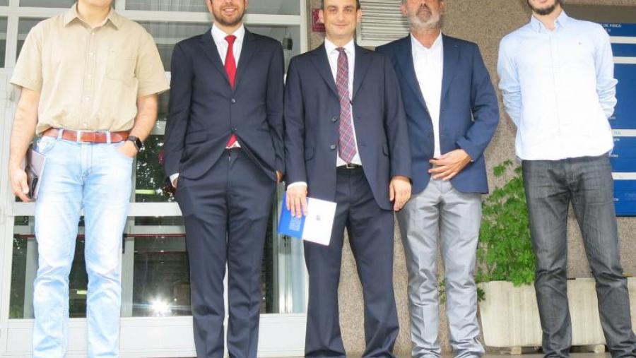 De esquerda a dereita: Jesus Mosqueira, José Castaño, Manuel V. Ramallo, Óscar Cabeza e J. Trastoy