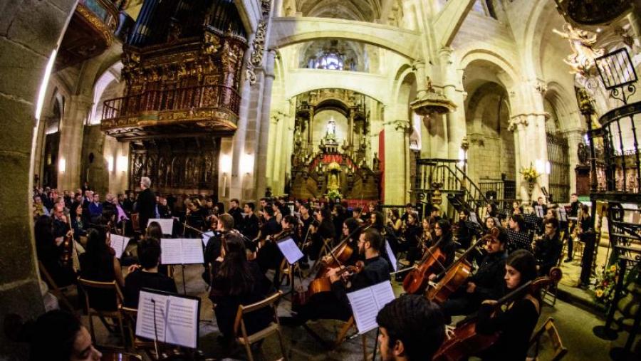 No concerto, de entrada libre, a Orquestra da USC interpretará catro pezas inspiradas no Camiño de Santiago. Imaxe de arquivo