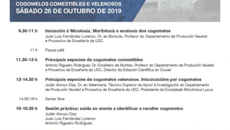 Cartaz da VII Xornada de Iniciación á Micoloxía