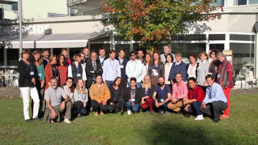 Imaxe dos participantes no encontro na ETSE. Foto: Iria Lema