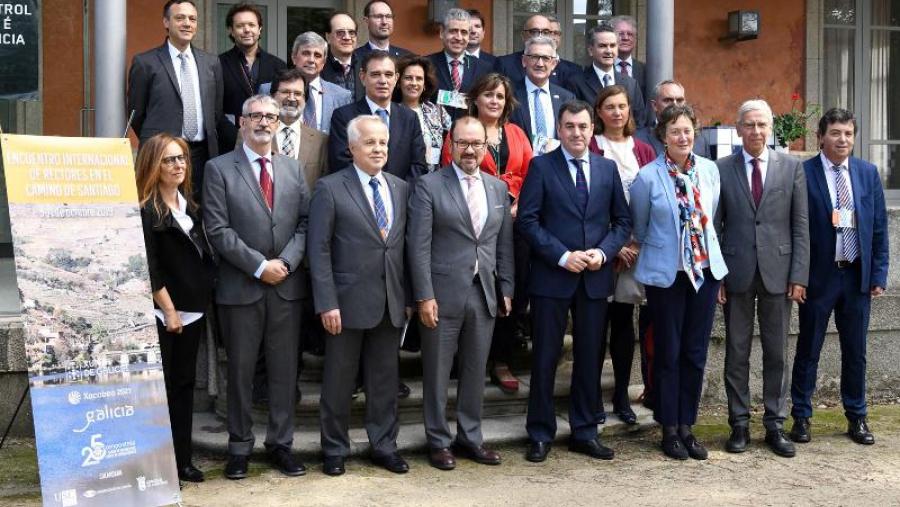 A xuntanza comezou esta tarde na USC coa presenza de representantes de 25 universidades socias do Grupo COmpostela. Foto: Santi Alvite